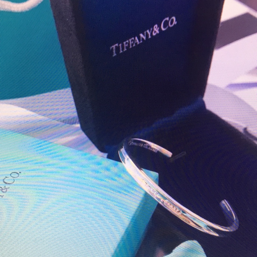 Silver Engraved Bangle Bracelet Tiffany & Co